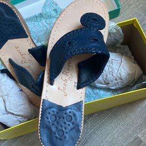 Jack Rogers Navy Sandal Size 8
